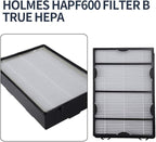 3PCS HAPF600 Air Filter and Pre Filter Replacement for Holmes Air Purifier HAP615 HAP625 HAP650 HAP725 HAP750 HAP1625 HAP1650 HAP1750, for GE 106633 106643 106653 106569 106853