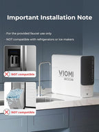 VIOMI® PFAS Reduction Reverse Osmosis System, NSF/ANSI 372&53&42 Certified, 9 Stage & 48 Months Filter, Tankless RO Water Filtration System Under Sink, 800G, Smart LED Reminder, Incl. 1 Extra Filter