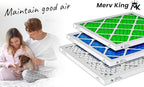 MervKing 20x25x4 Air Filter Actual Size: 19.88" x 24.88" x 4.31" MERV 8 MPR 600-700 | MADE IN USA | 1-Pack | Pleated HVAC AC Furnace Replacement