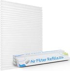 5 Pack 20x25x1 MERV 11 Air Filter Refills, Replaceable Filter Media only for 20x25x1 Reusable Frame (Frame Not Included)
