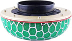 3.15" High Flow Air Intake Mushroom Filter Washable Sponge Honeycomb Mesh Air Filter (Green)
