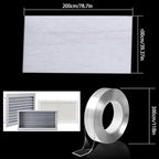 Large Size Electrostatic Cotton Air Vent Filter Kit, Easy Installation with Double Sided Seamless Mounting Tape Design for Vents Air Ductsand Grilles