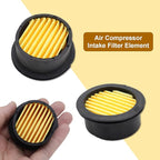 Pack of 6 Air Compressor Silencer Replacement Elements, Air Compressor Intake Filter Silencer Elements, Air Compressor Filter Noise Muffler Elements Replacement Parts
