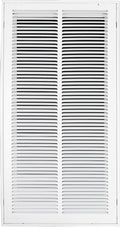 14"W x 30"H [Duct Opening Size] Steel Return Air Filter Grille - Removable Face/Door for 1 inch Filters -HVAC Vent Cover Grill - White [Outer Dimensions: 16 5/8"W X 32 5/8"H]