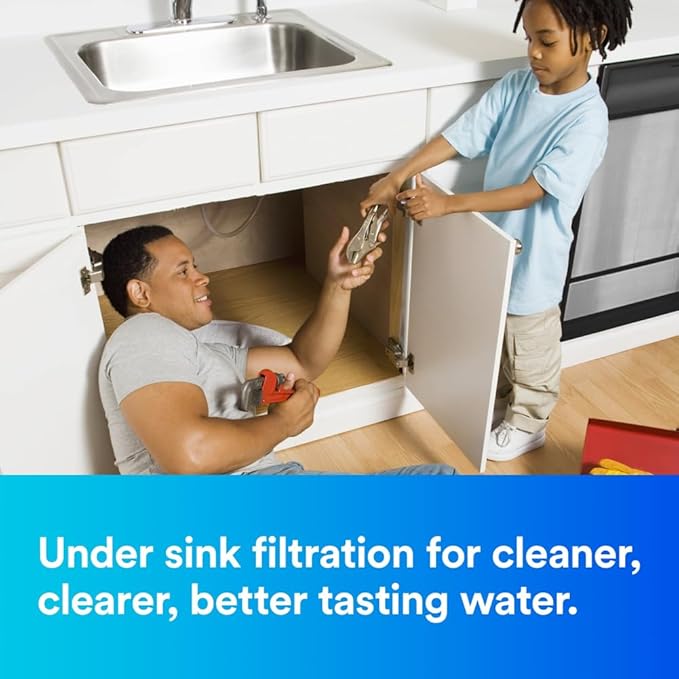 Aqua-Pure FF101 Replacement Water Filter Cartridge for Aqua-Pure System 3M FF100, Reduces Lead, Microplastics, Chlorine Taste and Odor, Cysts, Select VOCs