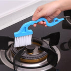 TEHAUX 8pcs Window Groove Cleaning Brush Set Scrubber for Wet and Dry Use, Multi-Size Gap Brushes for Window Tracks and Crevices, Household Cleaning Tools for Indoor Dust Removal