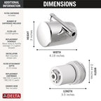 Delta Clarifi Standard Shower Filter Attachment Chrome with Additional Cartridge