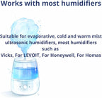 Nispira Mist Demineralization Cartridge Filter Replacement Compatible with Homedics Vick Total-Comfort Ultrasonic Humidifier | Prevents Mineral Deposit Hard Water White Dust | 36 Packs