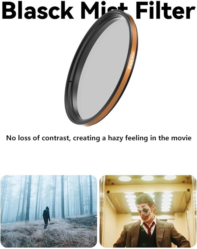Fotorgear Camera Lens Filter,67mm Clip On Filters Professional Photography for Camera Lens, 67mm Universal Phone Polarizer Filter CPL ND Black Mist Gold Streak for iPhone Xiaomi Huawei(Gold Streak)