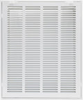 16"W x 20"H [Duct Opening Size] Steel Return Air Filter Grille - Removable Face/Door for 1 inch Filters -HVAC Vent Cover Grill - White [Outer Dimensions: 18 5/8"W X 22 5/8"H]