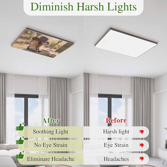 2 Pack Fluorescent Light Cover, Cowboy Western Light Covers for Ceiling Lights, Cowboy Hats Boots Desert Cacti Vintage Magnetic Lights Filters Ceiling Shade for Classroom/Office - 4 x 2 Feet