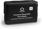 Litepak - 1,000 PCS - Disposable Face Masks for Home & Office - Breathable & Comfortable Filter (Black)