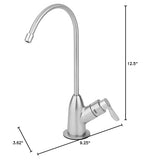 GE 3 Stage Reverse Osmosis Under Sink Water Filtration System with Faucet, Reduces Lead, Chlorine, Arsenic & More, Replace Filters (FQ18PN, FQ18MN, FQ18RT) Every 6/12 Months, GXRQ18NBN