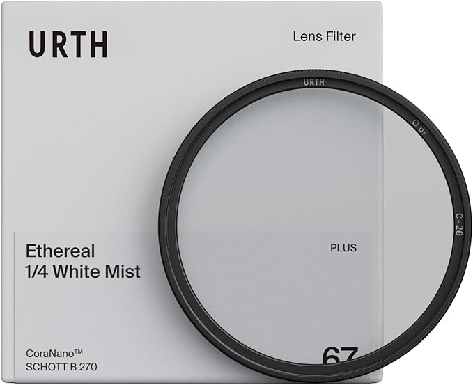 Urth 82mm Ethereal White Mist ¼ Diffusion Lens Filter (Plus+) - Cinematic Effect, 20-Layer Nano-Coated Light Dispersing Particles