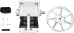 Air Compressor Pump Head, 3hp Air Compressor Pump-Head, 2200w Portable 66Gal/Min 10.24in Pulley Outer Diameter Aluminum Painting Transfer Pumps W/Air Filter Muffler, Extended Cylinder