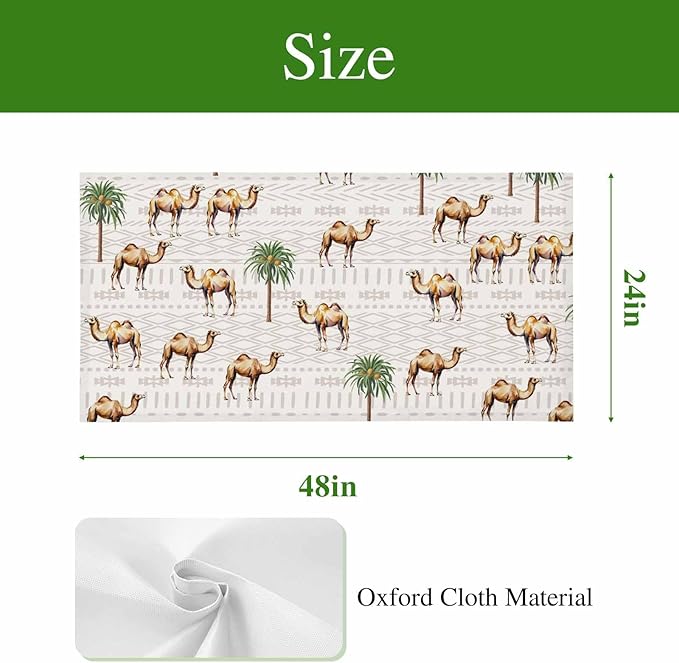 Fluorescent Light Covers for Ceiling Lights Desert Camel Magnetic Light Filters 1 Pack 4x2 ft Bohemian Southwest Date Trees Ceiling Lights Cover for Classroom Office School Home Drop Lamp Decor