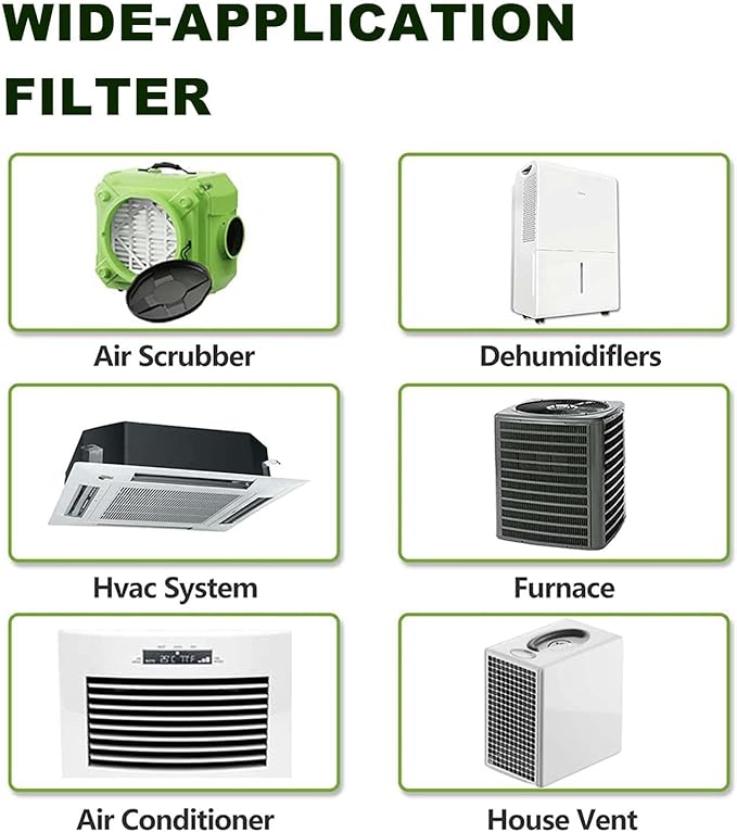 Furnace Filters 16x25x1 MERV 8, MPR 600, 4 Pack Air Filter for HVAC/AC Furnace - Actual Size: 15.75"x24.75"x0.75"