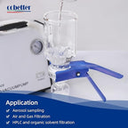 100 Pieces/Pack PTFE Membrane Filters Lab Disc Hydrophobic Filter 47mm Diameter 0.45µm Pore Size