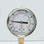 4" Oil Filled Vacuum Pressure Gauge - Stainless Steel Case, Brass, 1/2" NPT, Lower Mount Connection, 30HG/60PSI