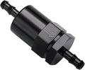 1/4" Billet Inline Fuel Filter 30 Micron Aluminum Black