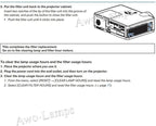 AWO ET-RFL300 Replacement Projector Air Filter for PANASONIC ET-RFL310,PT-LB300,PT-LB332,PT-LB355,PT-LB423,PT-LB425,PT-LB426,PT-LW335,PT-LW375,PT-LW376,PT-TW350,PT-TW371R,PT-TW381R,PT-TX430,PT-TX440