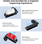 Algolaser Rotary Roller for Pixi Laser Engraver – Y-Axis Rotary Module for Cylindrical Object Engraving – Compatible with LightBurn, LaserGRBL – No Laser Function