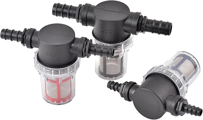 Garden Home 40-200 Mesh Large Flow Visible Filter Connector to Barb 16mm 20mm 25mm Hose Pre-Filter Garden Irrigation Agriculture Tool 1 Pcs Filter (Color : B, Size : 80Mesh)