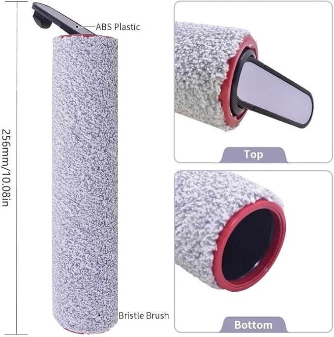 Scrubber Wiper Filter Soft Brush Wet and Dry Vacuum Cleaner Spare Part，Compatible for Dreame， M13 / H13 Accessories(Brush-2PCS)