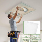 Fluorescent Light Covers for Ceiling Lights Shell Conch Magnetic Light Filters 3 Pack 4x2 ft Vintage Ocean Marine Life Ceiling Lights Cover for Classroom Office School Home Drop Lamp Decor