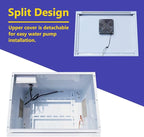 Pond Aerator Weatherproof Outdoor Cabinet, Air Pump 20”W×14.6”D×18”H with Cooling Fan,pre-wired outlet