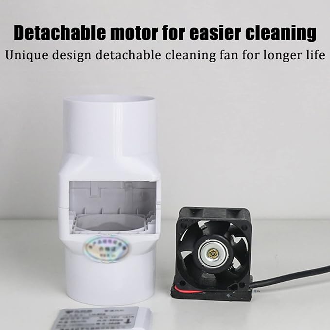 Inline Extractor Duct Fan with Speed Controller 3 inch/75mm Air Diffuser Booster 10W 12V Air Circulation Blower for Greenhouse Attic Wardrobe