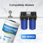 Waterdrop FXHTC Whole House Carbon Water Filter, Replacement for GE® FXHTC, GXWH40L, GXWH35F, Culligan® RFC-BBSA, American Plumber W10-PR, W10-BC, WRC25HD, 10" x 4.5" Cartridge, 5 Micron, Pack of 3