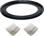 82mm Lens to 62mm Camera Lens Adapter 82mm to 62mm Step Down Ring Adapter Ring for All Brands of UV ND CPL, with Premium Lens Wiping Cloth 2 Pack (82mm-62mm)