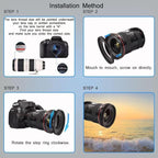 YAMAFOO 62mm to 82mm Step-Up Ring/Step Down Rings Filter Adapter for All Brands UV ND CPL Metal Ring Step-Up Rings Adapter Filter,Black (62-82)