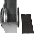 Repa Market 10" Duct Air Filter Box – Galvanized Steel Inline Dryer Filter Housing for Round Duct - EPDM Rubber Gaskets – Easily Serviceable Lint Trap – Intake Ventilation, Home Improvement