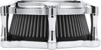Motorcycle Air Filter Skull Style Air Cleaner with Filter Sock Dustproof Protective Cover Kit for Harley Touring 2000-07 Softail 2000-15 Dyna 2000-17, Excludes 2017 FXDLS (Chrome)