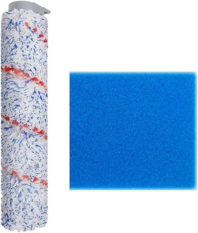 Hand-held Floor Scrubbers Roller Brush Hepa Filter Sponge Parts。Compatible For Tineco IFloor S/IFloor / HF10E-01 。Wet Dry Vacuum Cleaner Replacement Spare (Color : Set G)