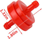 10 Pack Lawn Mower 1/4 Inch Inline Gas Fuel Filter for 298090 298090S for John Deere AM107314 LG298090 LG298090S PT4265 for Toro 42-5240 56-6360