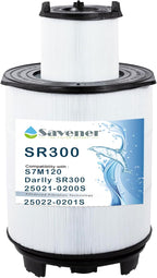 Savener® S7M120 System 3 Inner and Outer Pool Filter, Compatible with 25021-0200S & 25022-0201S, Replacement for Sta-Rite System 3 S7M120-KIT, SR300 Pool Filter Cartridge, 300 Sq. Ft