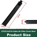 27276-3JC1A Cabin Air Filter Cover Door Fit for Nissan Altima 2013-2018 for Maxima 2016-2023 for Murano2015-2024 for Pathfinder 2013-2020 Replace 27276-3JC1B