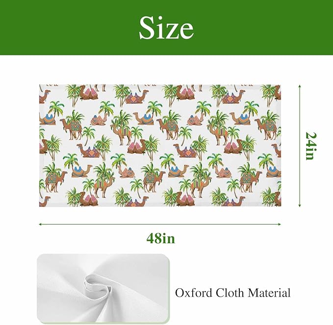 Fluorescent Light Covers for Ceiling Lights Deserts Camels Magnetic Light Filters 3 Pack 4x2 ft Southwest Date Trees Ceiling Lights Cover for Classroom Office School Home Drop Lamp Decor