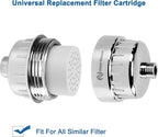 NearMoon 15 - Stage Replacement Cartridge Universal High Output Shower Filter with VC, Reduce Hard Water, Heavy Metal Impurity, Improve Skin & Hair, Fit Any Similar Filter (1 pack)