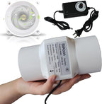 3 Inch/75mm Inline Duct Fan 12V 18W Variable Vent Blower Plastic Air Extractor Booster for Carbon Filter Grow Tent Basement Shutter Attic (Color : Adjustable Speed, Size : 18w)