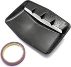 Universal Car Hood Scoop Air Flow Intake Decorative Turbo Bonnet Vent Cover Compatible For Audi And BMW Compatible For VW And Civic(Black)