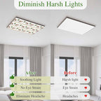 Fluorescent Light Covers for Ceiling Lights Desert Camel Magnetic Light Filters 4 Pack 4x2 ft Boho Southwest Date Trees Ceiling Lights Cover for Classroom Office School Home Drop Lamp Decor