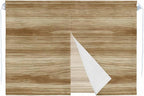 Light Brown Wood Grain Magnetic Double Layer Car Window Shades,Side Window Curtains for Blackout/Breathable Mesh View,Western Farmhouse Barn Door Privacy Sun Shades for Heat/UV Protection 26x20in 2pcs