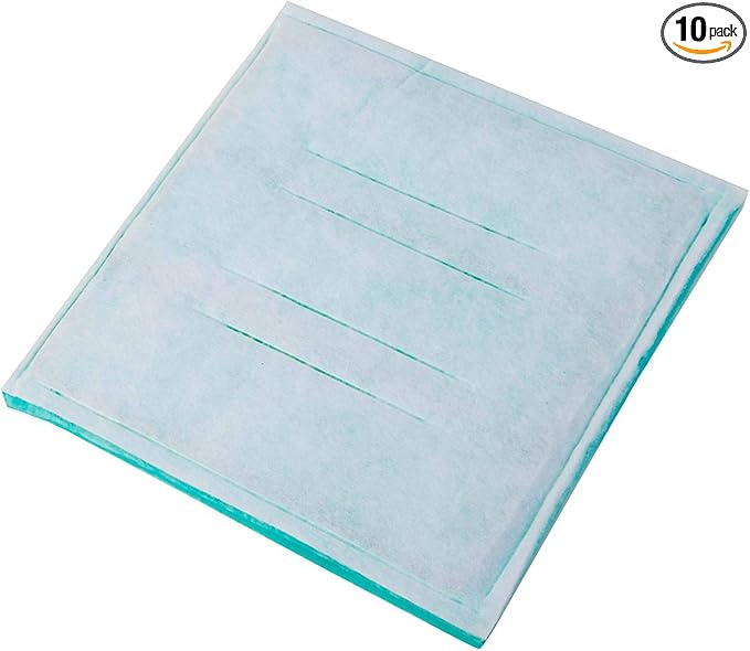 Hiton Paint Spray Booth Intake Filter Pad - Dry Tack Panel 20" x 48" (10 Pack), Series 45