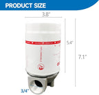 3/4 inch NPT Fuel Filter for Transfer Pump, 30 Micron Spin-on Style for Portable Mobile and Stationary Fuel Tanks Boat