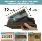 Floor Register Cover Trap,Floor Air Vent Cover Screen for Home Air Vent Filters 5-Pack Floor Vent Mesh Filters Net Trap… (4 x 12 Inch)