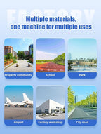Electric Road Sweeper, Industrial Plant Sweeper, Heavy-Duty Floor Cleaner - Reinforced Main Brush for Manufacturing and Warehouse Environments